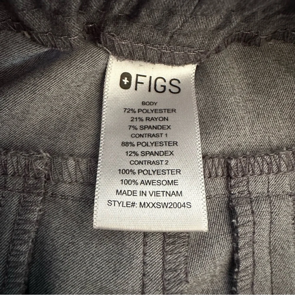 Figs Tansen Scrub Graphite Grey Mens Jogger Size M/S PO1517